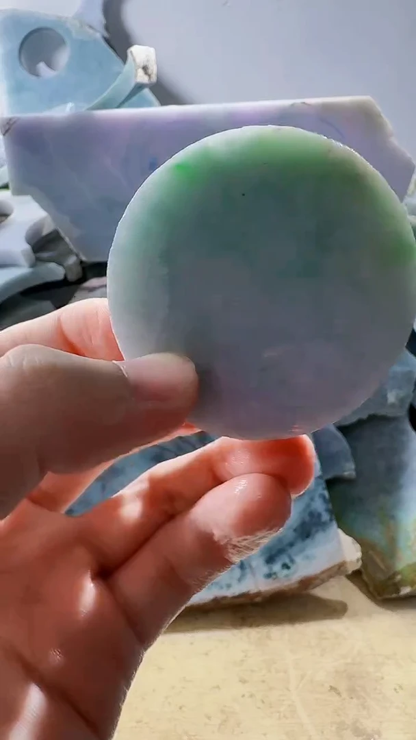 裸石翡翠缅甸翡翠A货文681