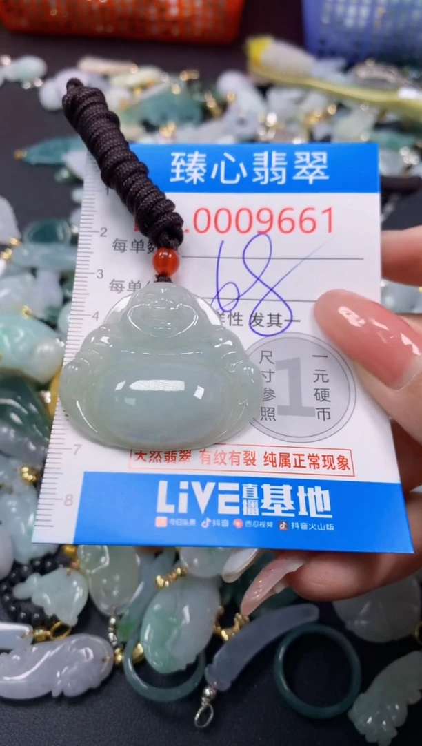 翡翠未镶嵌颈饰9661