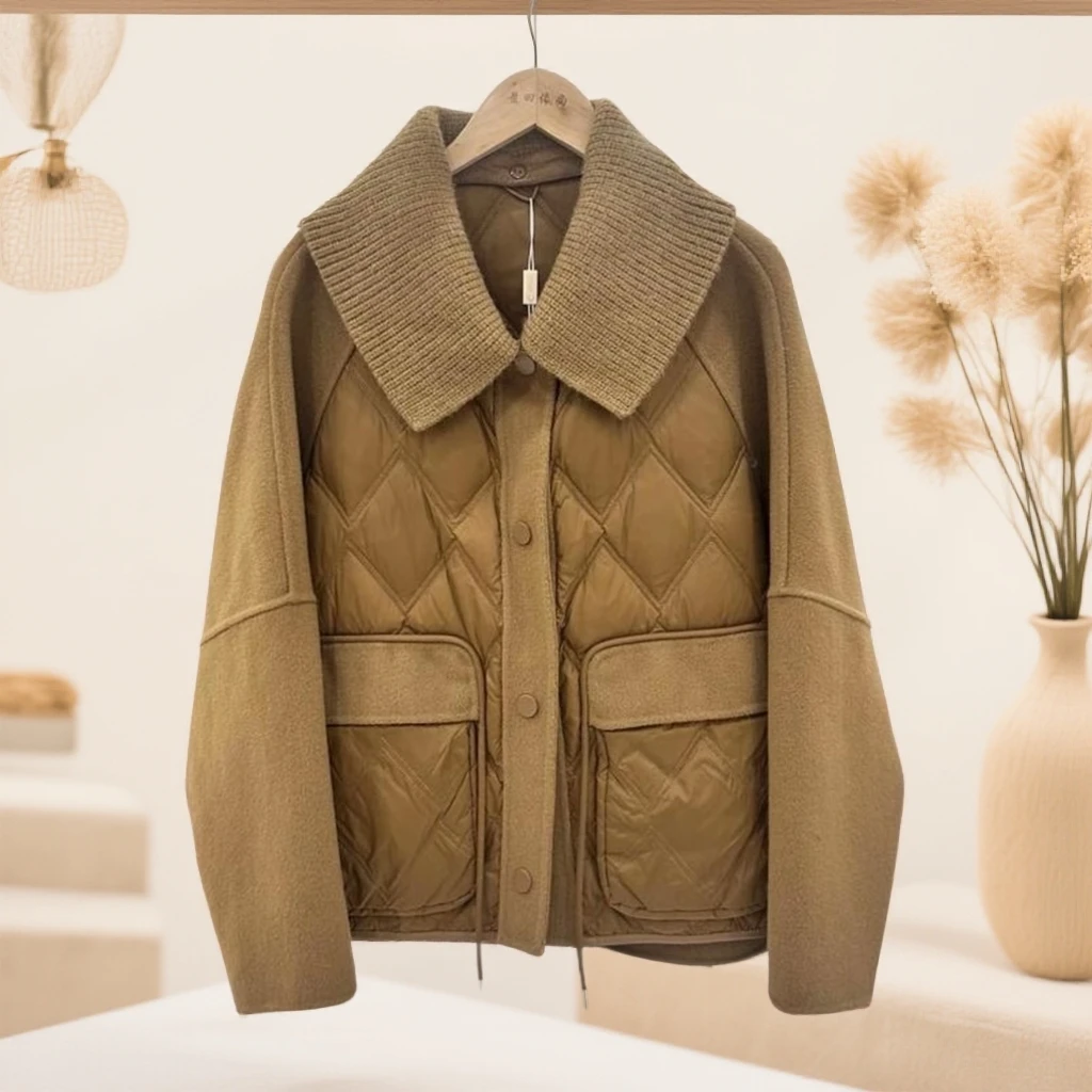 【W254咖色外套】时尚百搭休闲时尚百搭洋气外套女