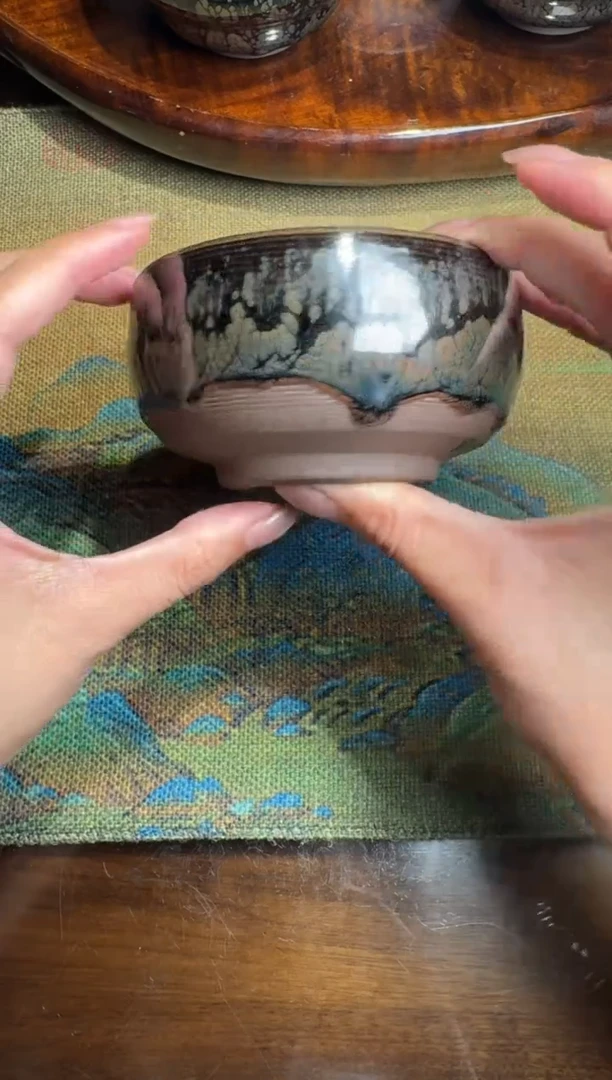 茶盏阙梅娇水墨牡丹17