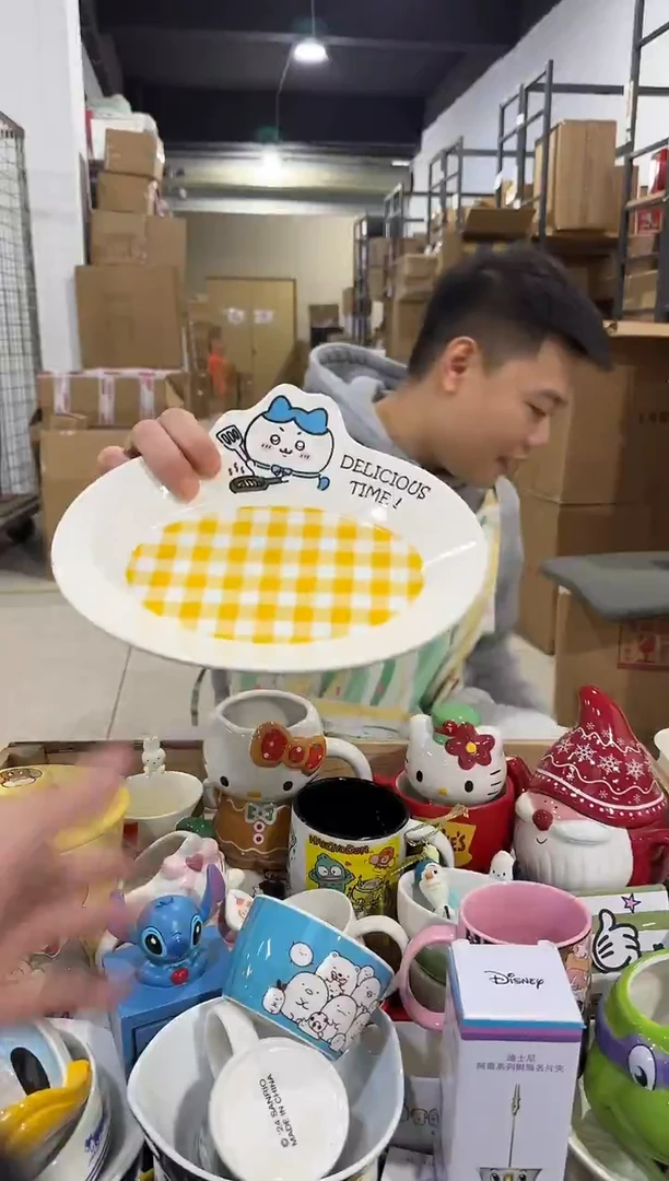 瓷片原盒小八餐盘