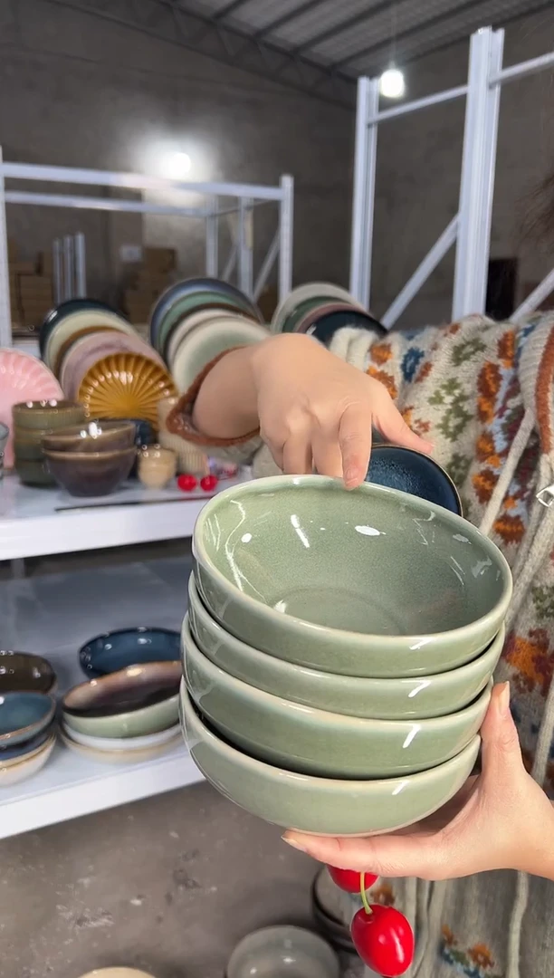 陶瓷外贸尾货瑕疵满20包邮X4米饭碗