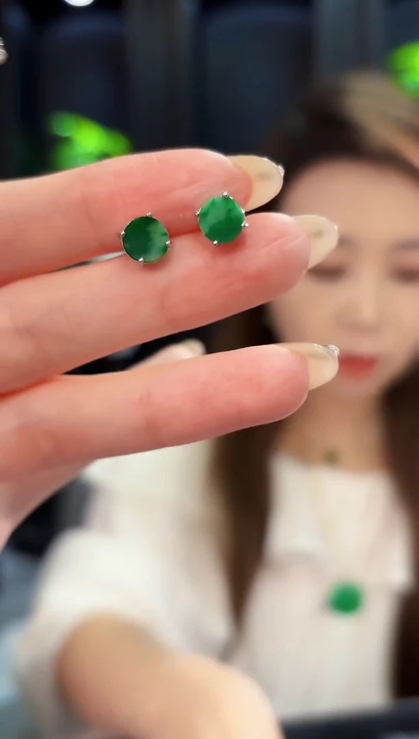 翡翠未镶嵌耳饰8缅料A货/多样性发货/一件