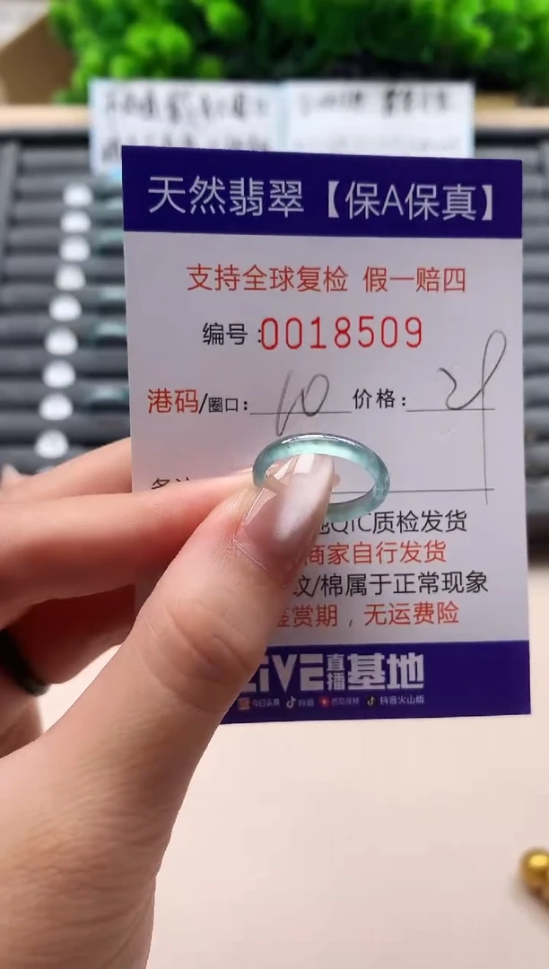 未镶嵌戒指翡翠天然  18509