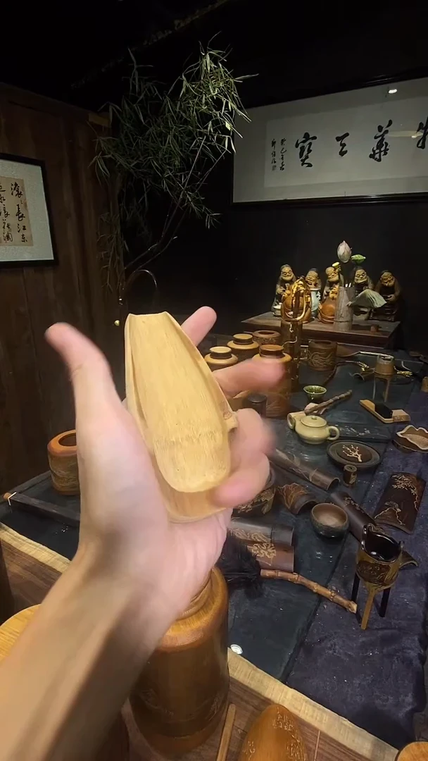 茶则【簸箕款】手作手刻