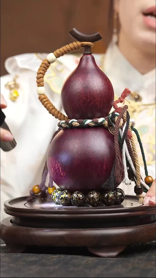 589号大漆酒葫芦一物一拍【双福双禄】<小葫芦择优发>