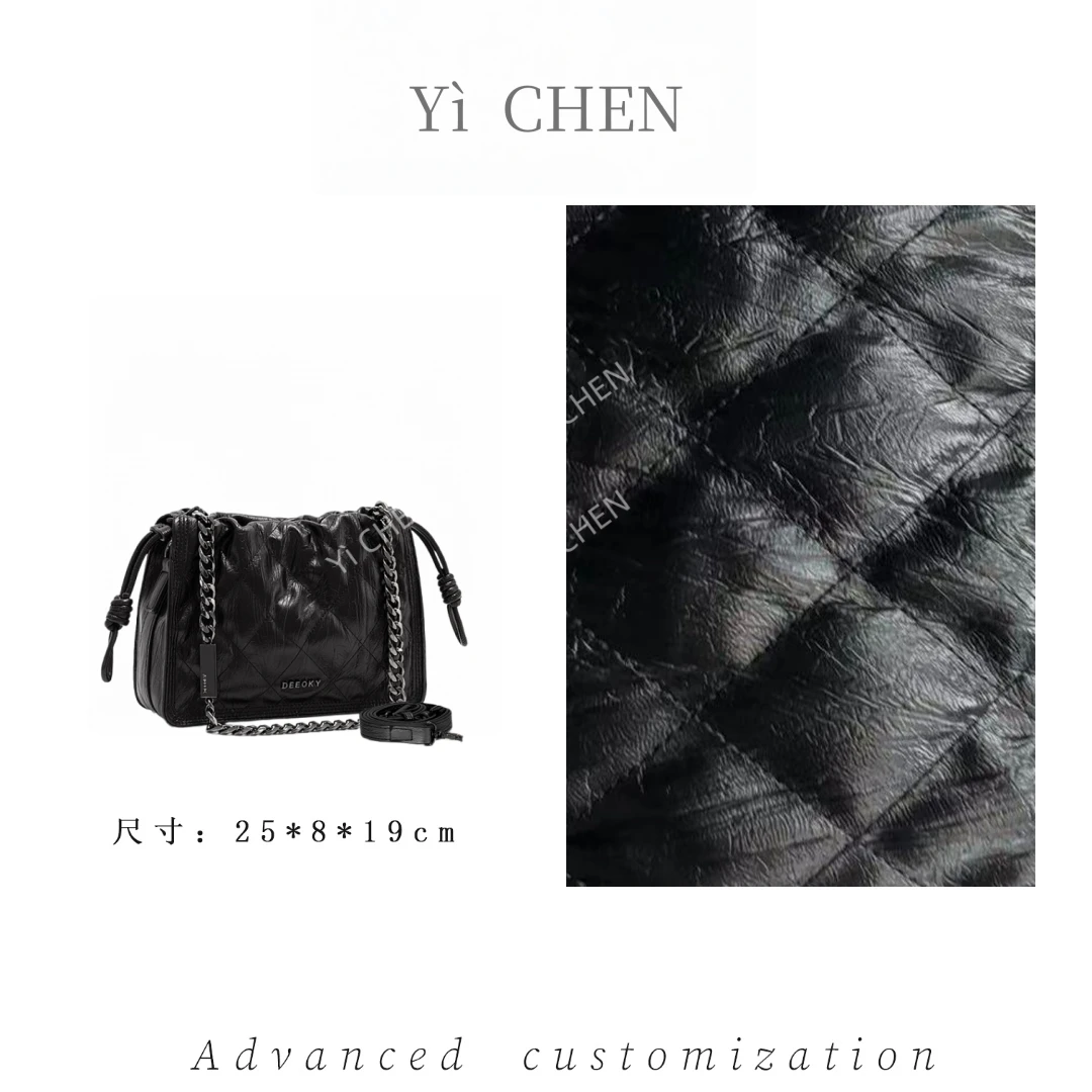 【Yì CHEN】ZT-D8059-猫眼暗黑色简约时尚女士新款轻奢单肩斜跨包