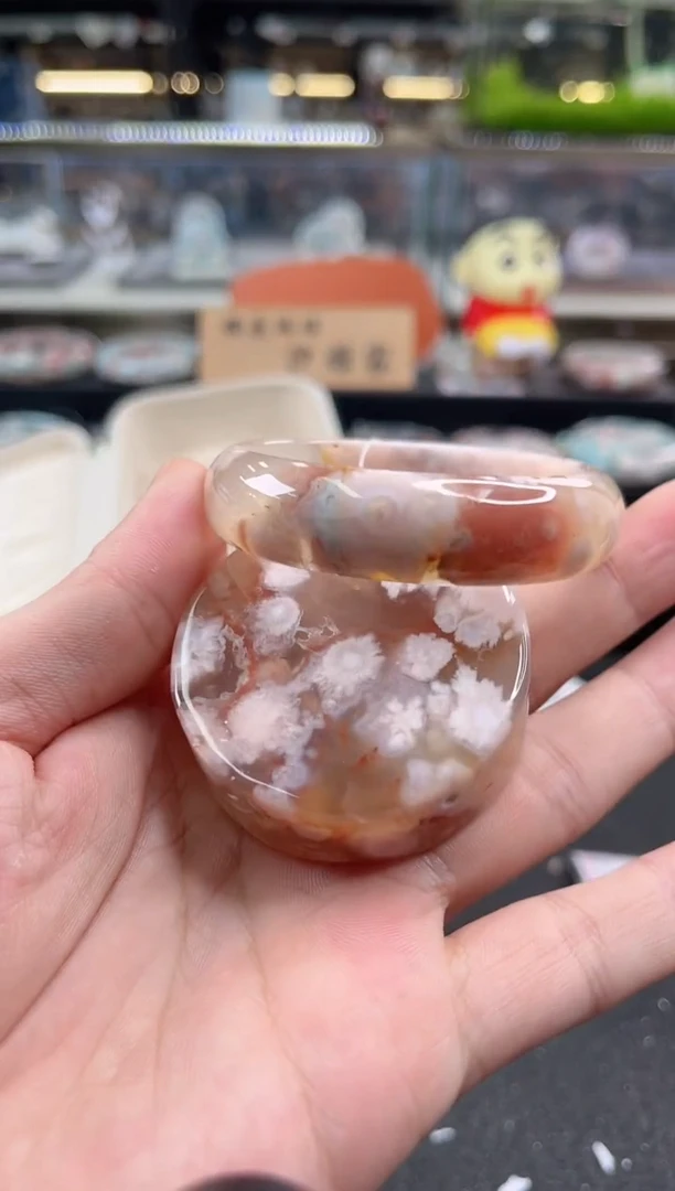 未镶嵌手镯石英质玉52圈口 （赠品镯心）3330190