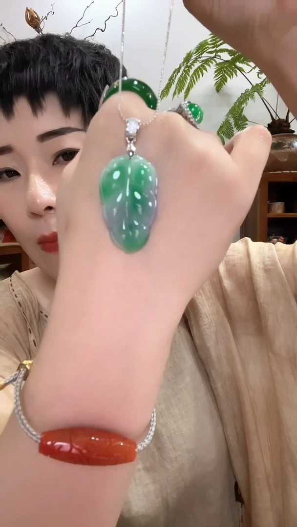 翡翠未镶嵌颈饰651