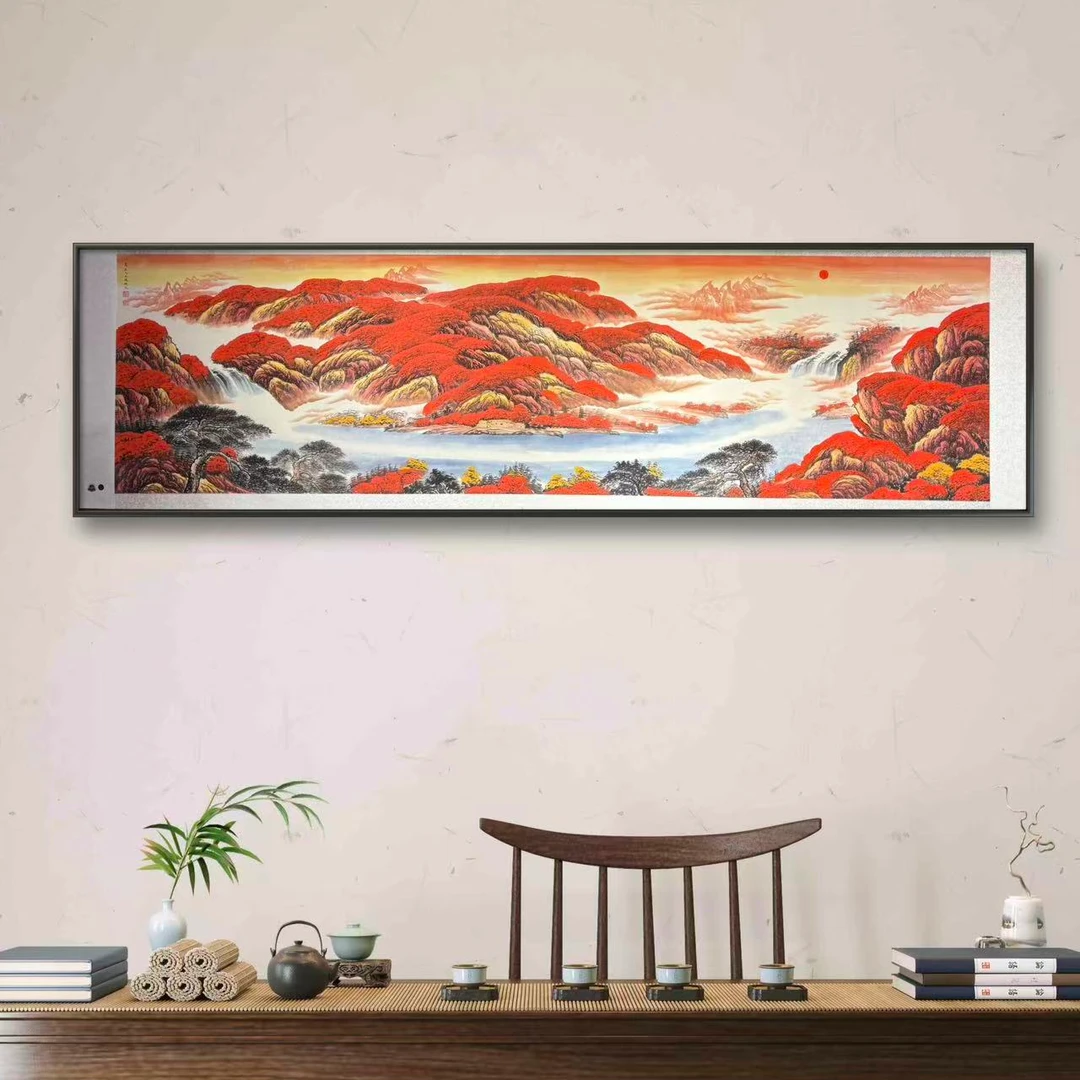 陈砚之教授作品《鸿运当头长卷》