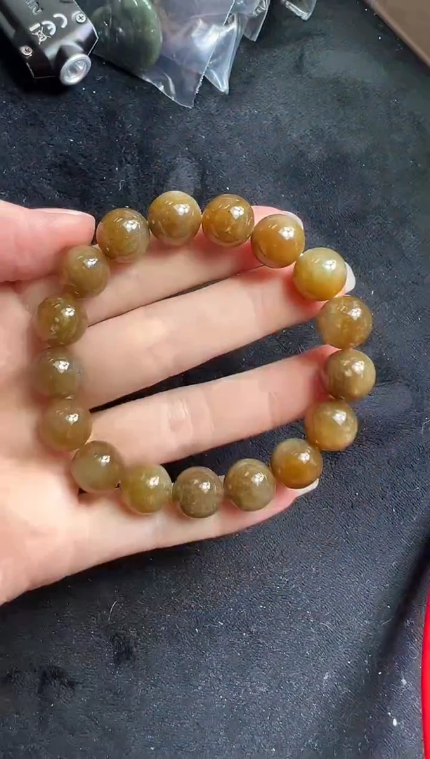 未镶嵌手串和田玉158号链接卡12mm微棉