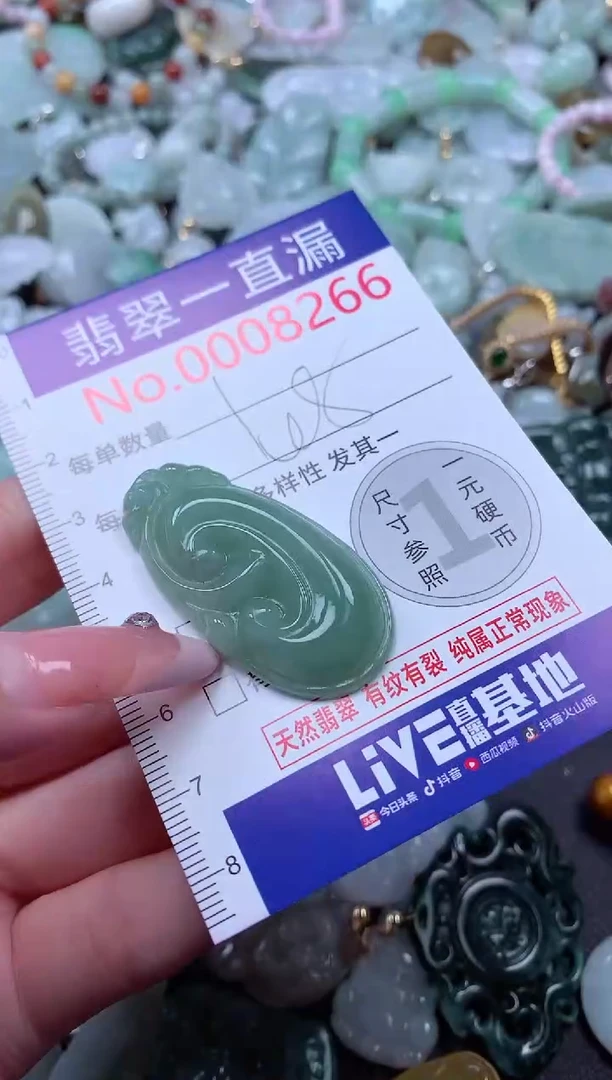 翡翠未镶嵌吊坠(不含链)8266