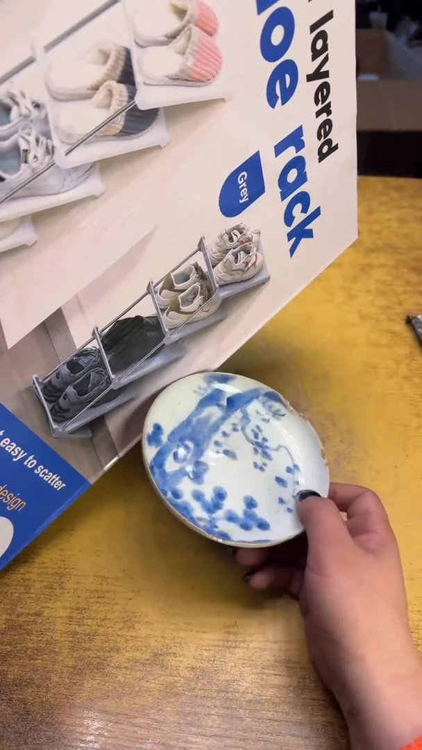 瓷器瓷器瑕疵破破93鞋架碗