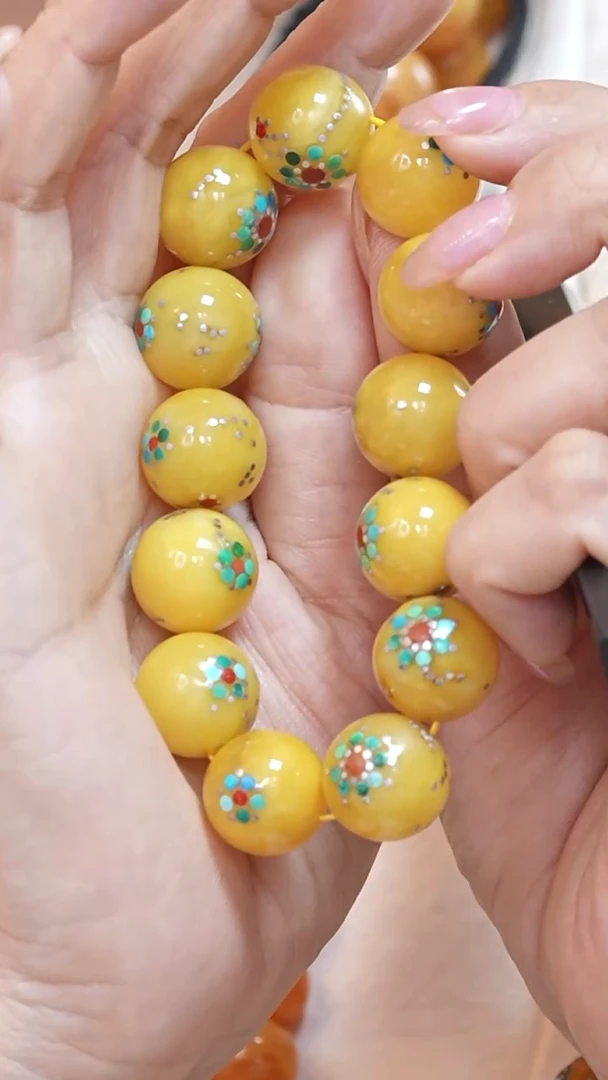 蜜蜡颈饰未镶嵌8130天然蜜蜡珠宝奇石云端妖孽全部保真