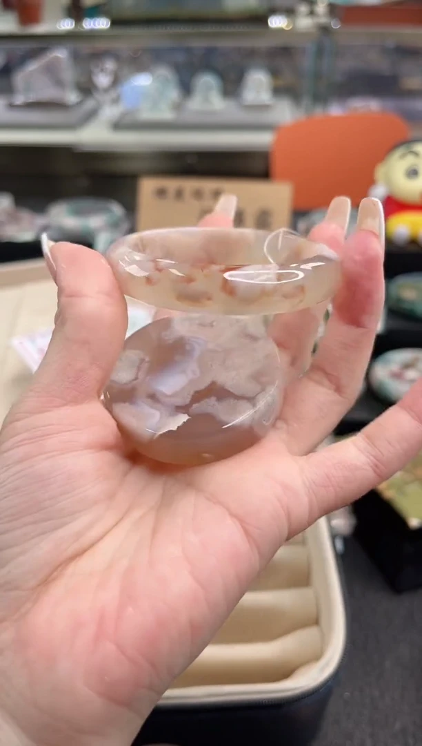 未镶嵌手镯石英质玉54圈口 （赠品镯心）3150528
