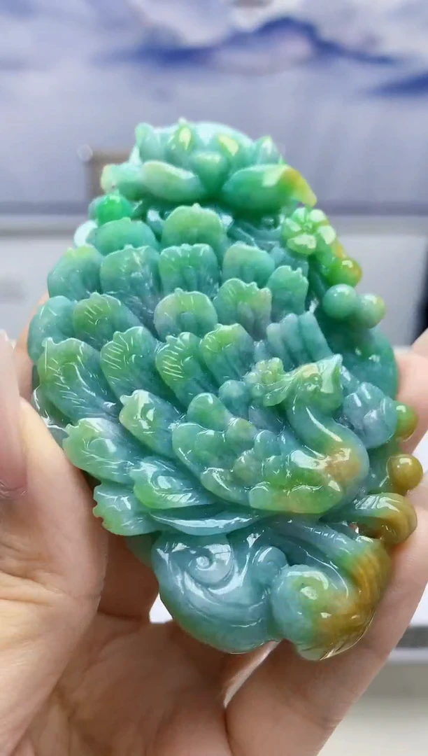 定制翡翠未镶嵌4829xx-毛货挂件155