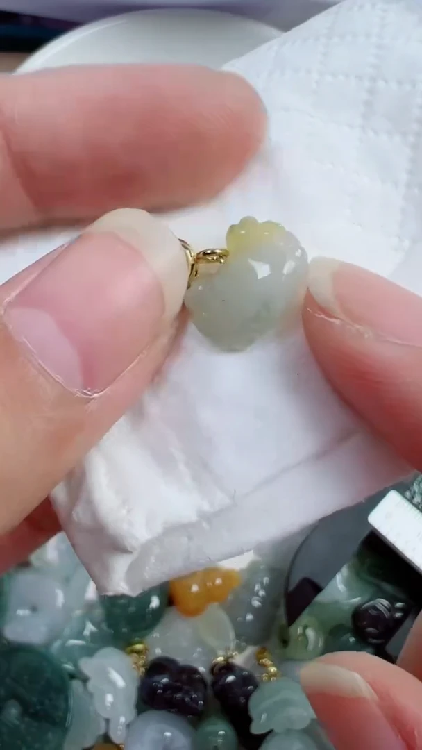 散珠翡翠294号链接，A货翡翠
