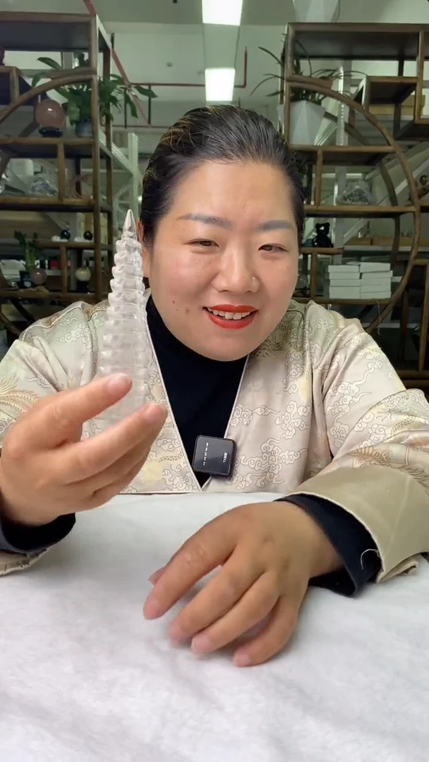 文昌塔未镶嵌水晶白水晶文昌塔D120