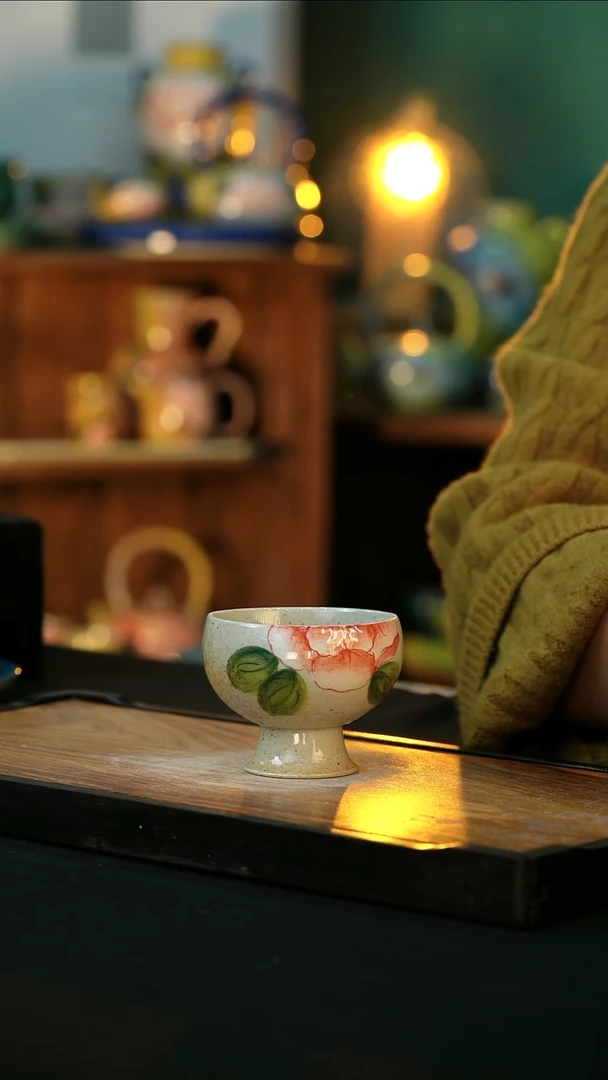 【闪购商品】杯手绘心瓷陶瓷浮力