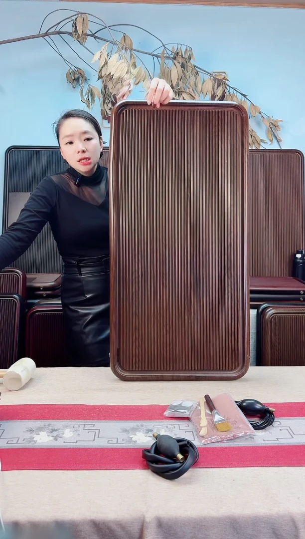 鹏*大海黄色款式茶盘90*45*4