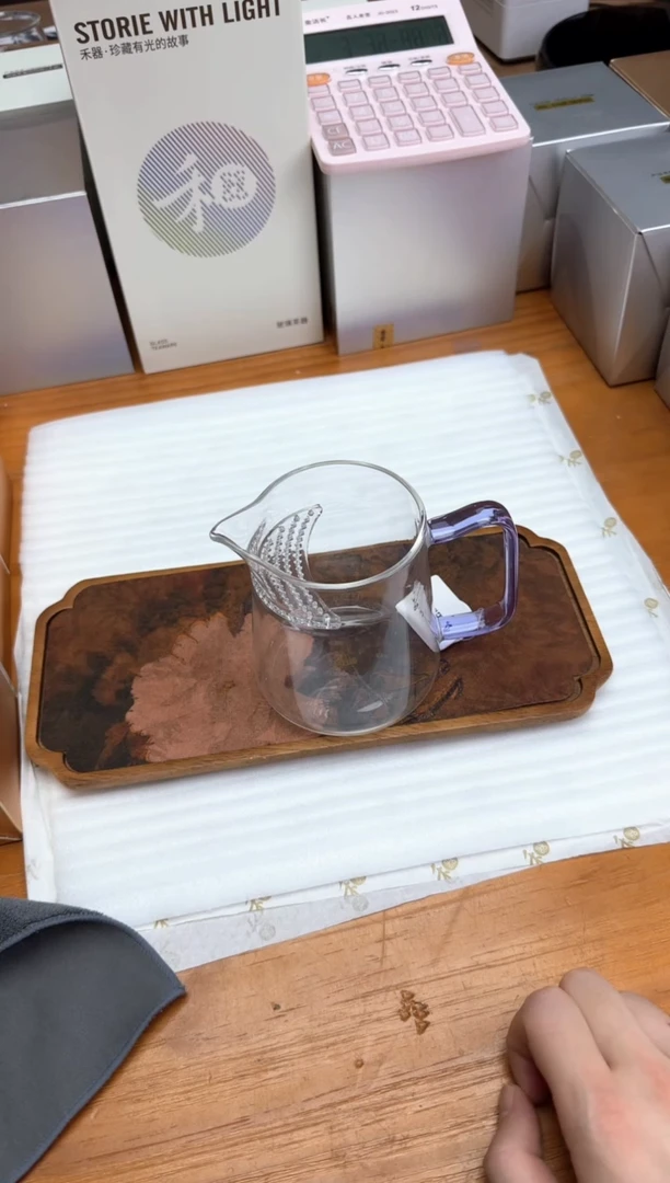 风谜金标新月茶器浅紫色