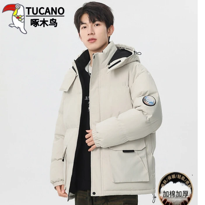 TUCANO/啄木鳥可脱卸帽工装棉服外套男士冬季防寒保暖冬棉袄棉衣
