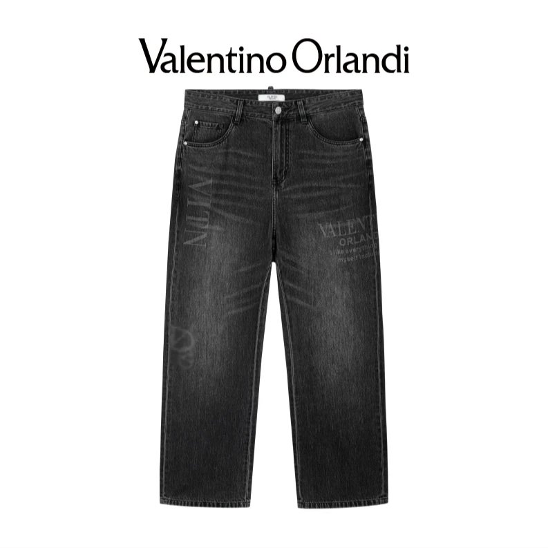 华伦天奴.奥兰迪男士春季时尚百搭直筒牛仔裤1VK219427
