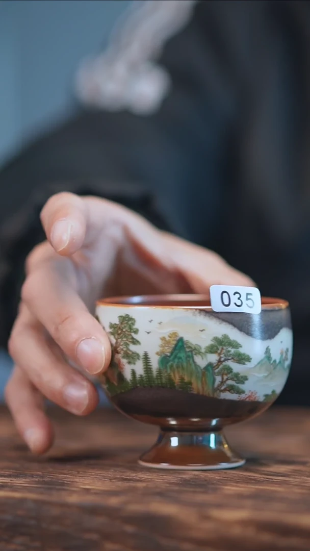 【闪购商品】035景德镇手绘山水单杯