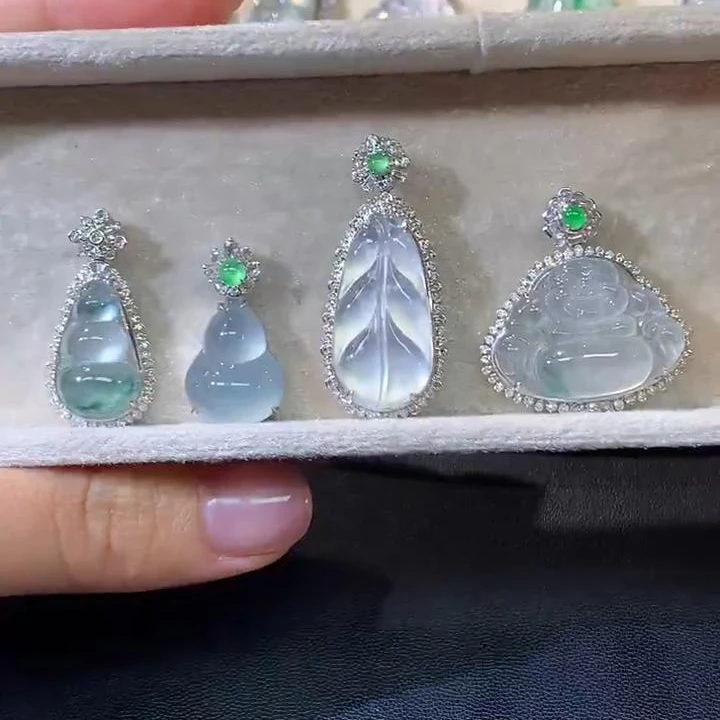 【彩虹盘】翡翠-18K金-多样性发一件-PF14|CXQ21