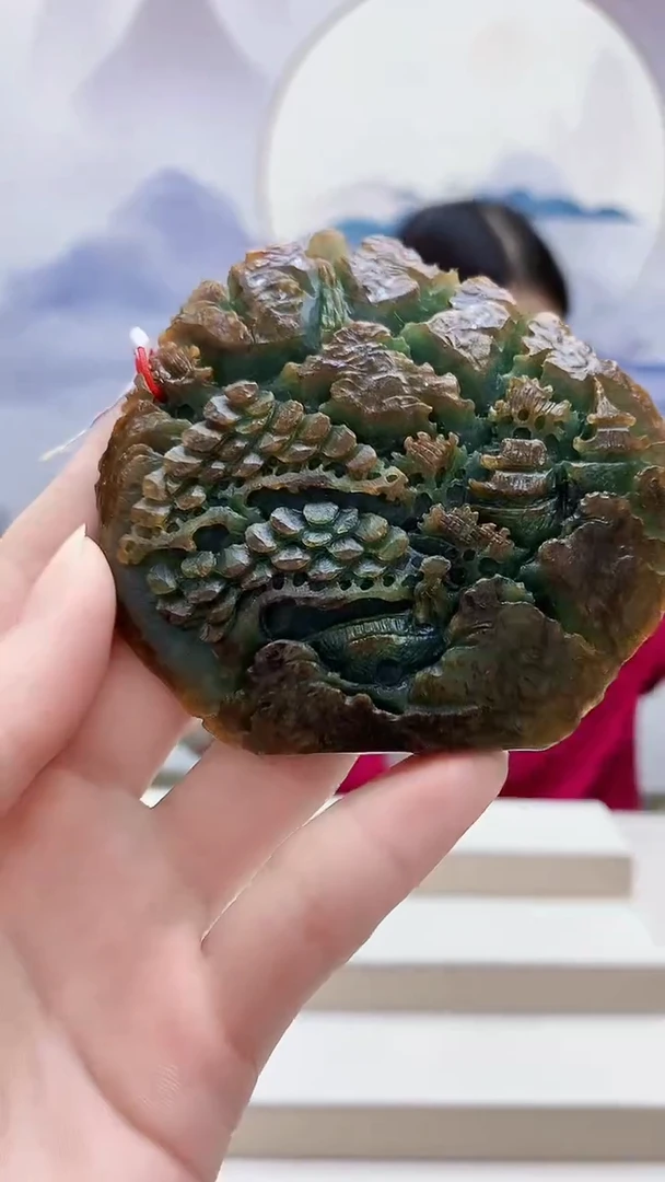 未镶嵌定制翡翠4812ry-毛货挂件86