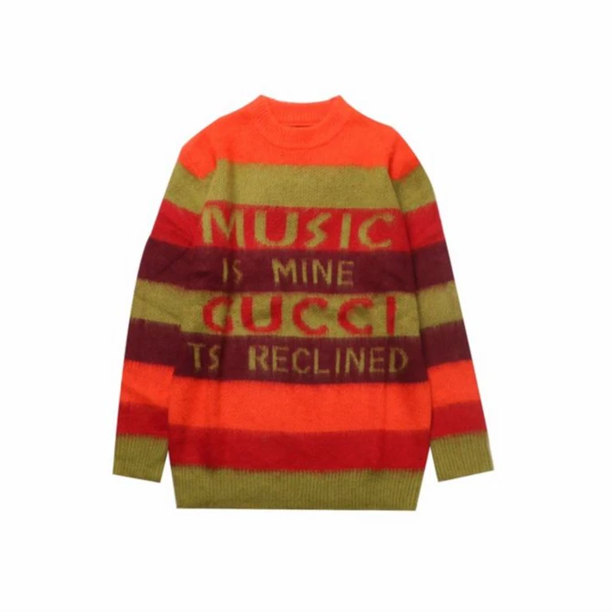 未使用 GUCCI/古驰 拼色条纹毛衣 多色/S