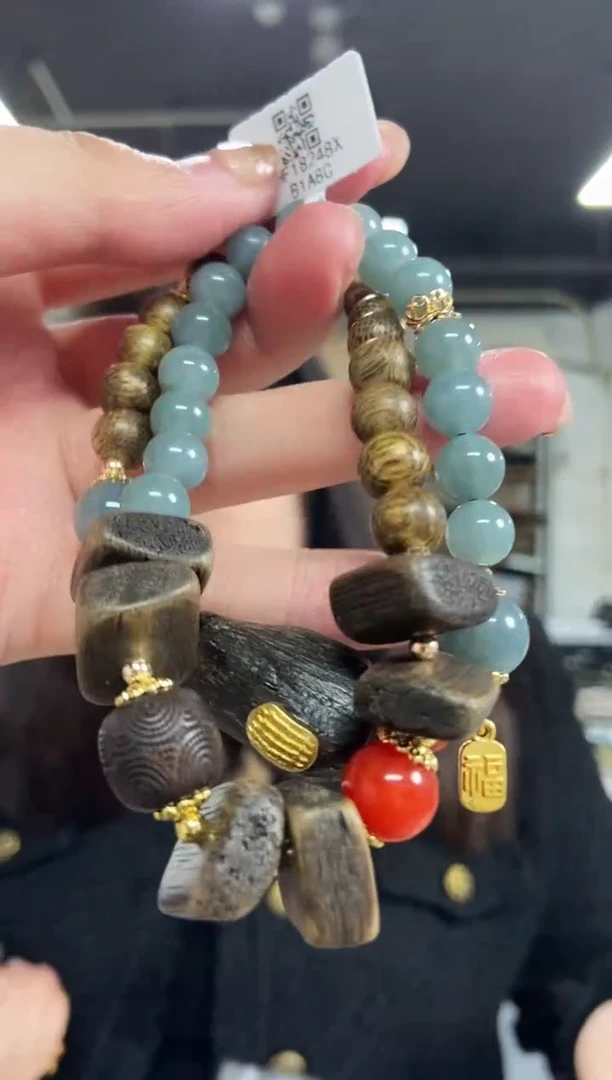 【闪购商品】翡翠手串未镶嵌多样性发其一颜色微差