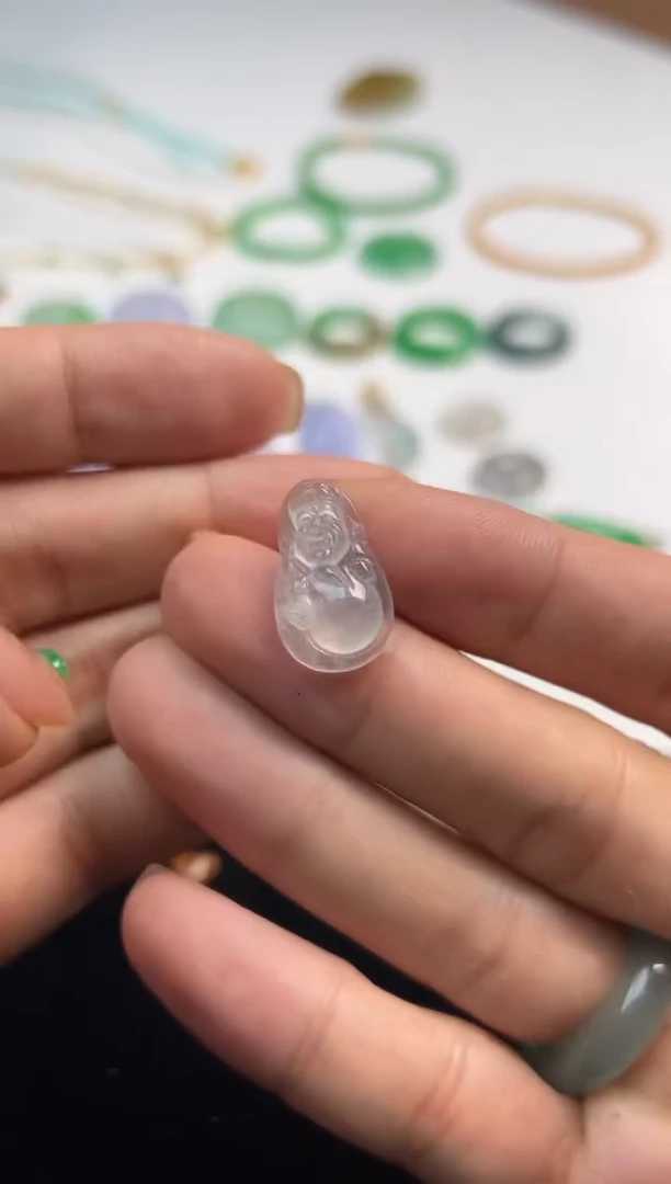 定制翡翠未镶嵌冰财神1980+198-sq068