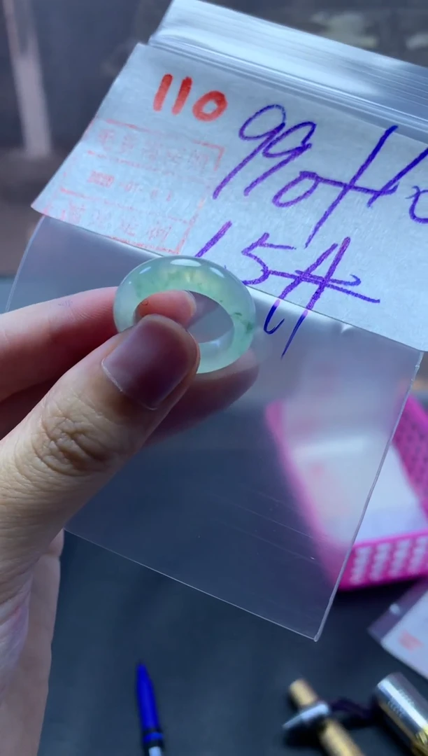 未镶嵌定制翡翠戒圈15#1000毛货需精细抛光