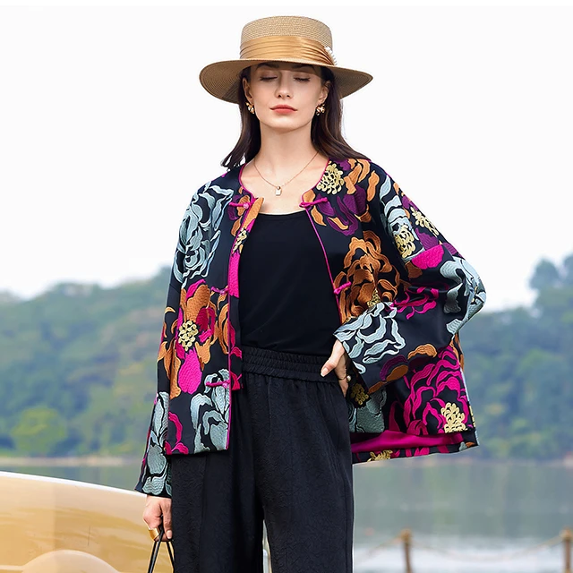 Dianyunjian/典云间新中式洋气短外套气质小上衣中年女春装2025新