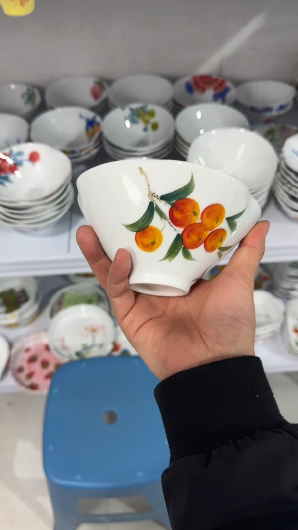 其他景德镇高温瓷（花口斗笠碗）