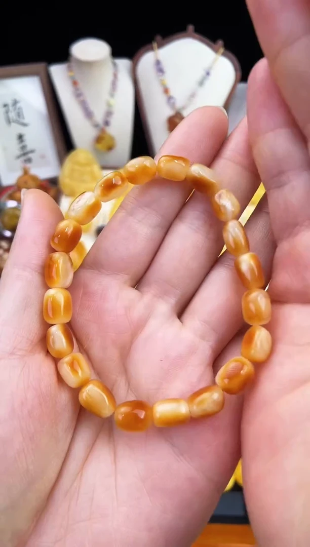 琥珀未镶嵌珠宝奇石柒月