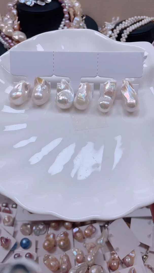 未镶嵌耳饰淡水珍珠【纯恬饰品】（多样性发货发一）