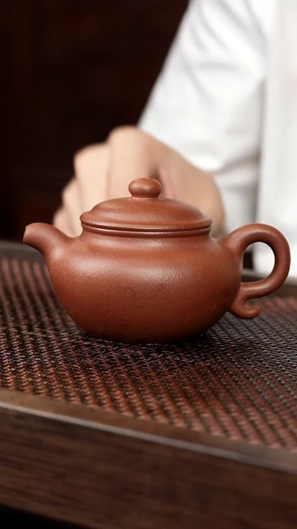 茶壶紫砂红降坡仿古