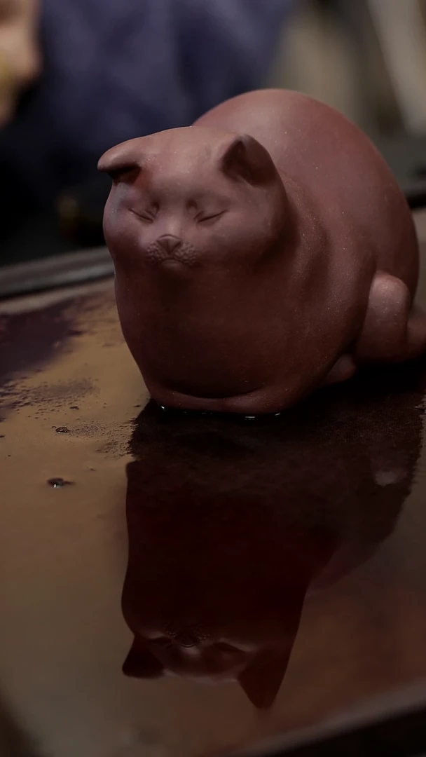紫砂茶宠紫砂大猫