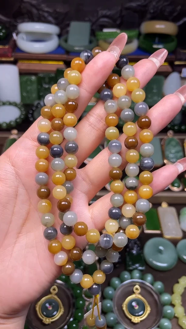 颈饰未镶嵌和田玉卡8链子