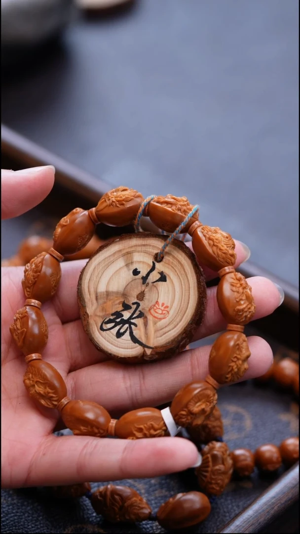 手串/手链橄榄核坚*✊橄榄雕