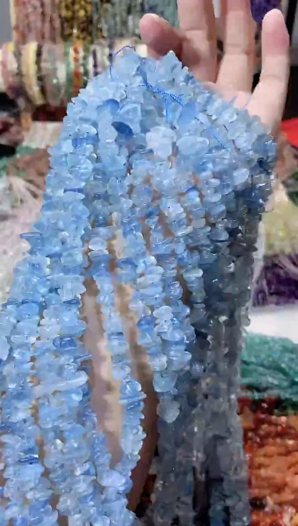 未镶嵌珠宝半成品水晶海蓝宝