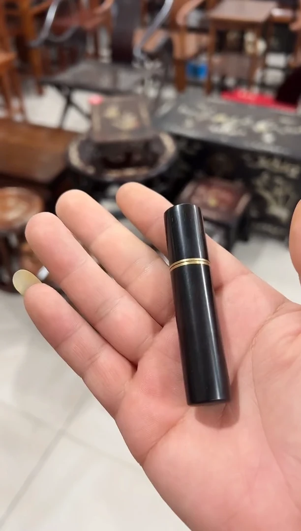 紫檀木小号牙签罐