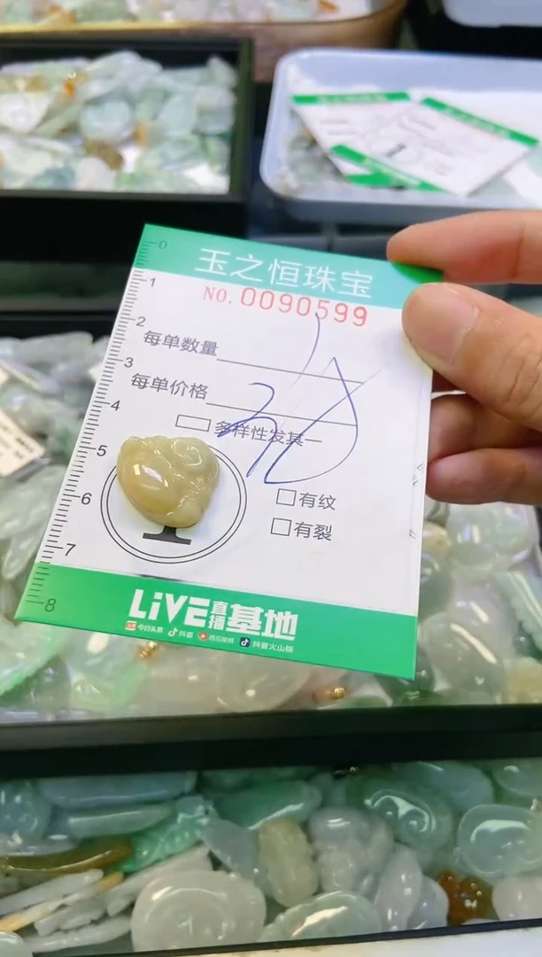 翡翠未镶嵌颈饰闪购0090599