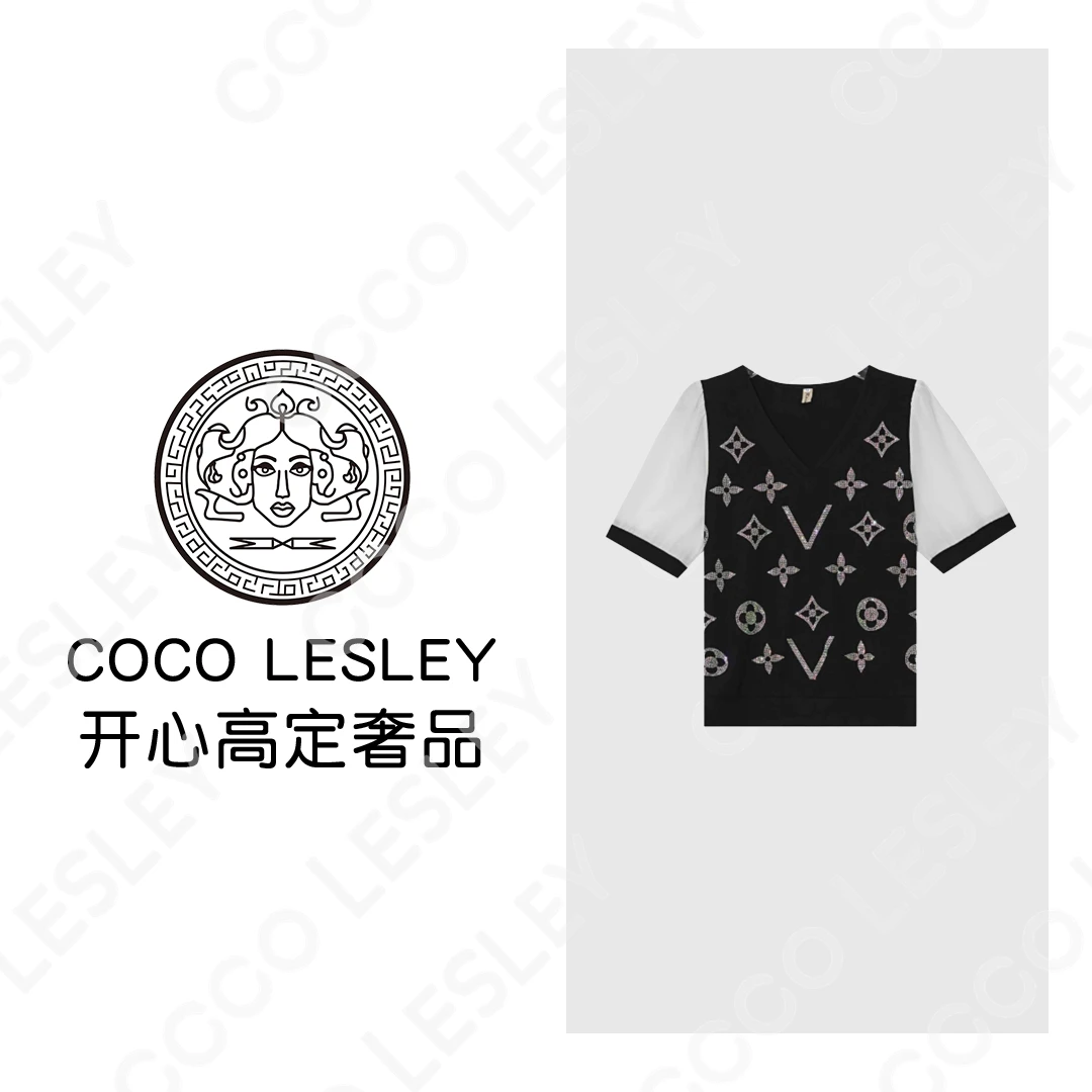 【COCO LESLEY】A79151新款洋气百搭休闲短袖