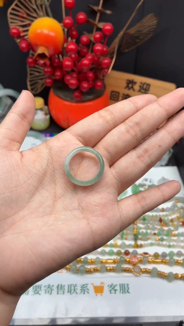未镶嵌戒圈翡翠戒圈