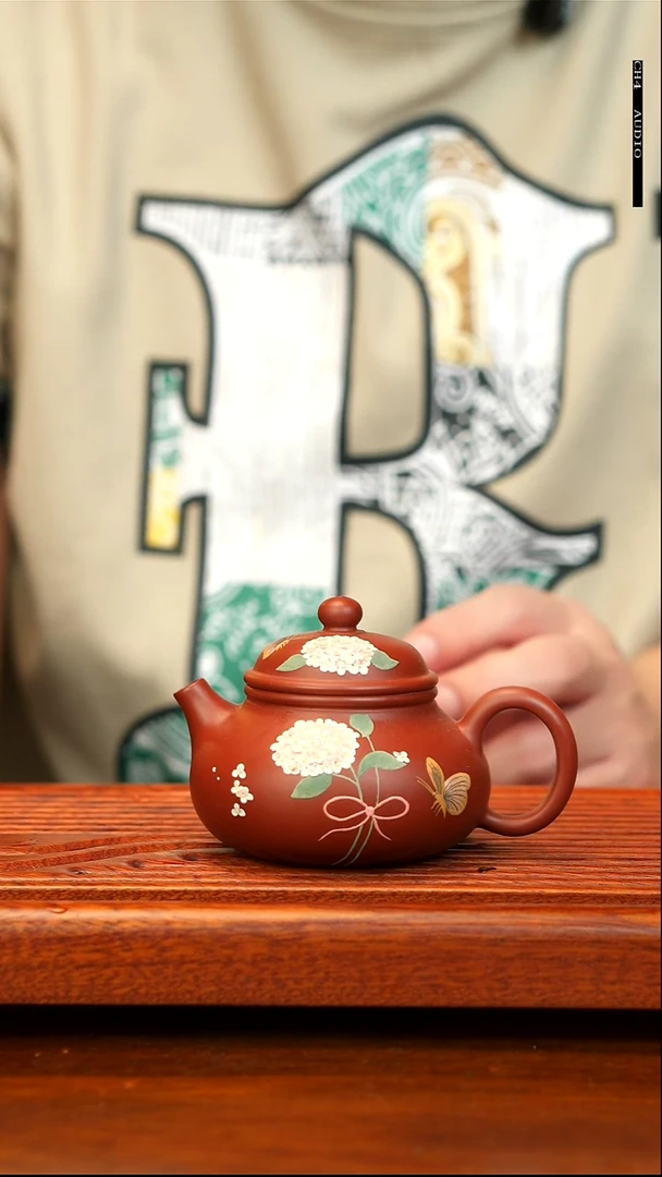 茶壶紫砂绣球容天