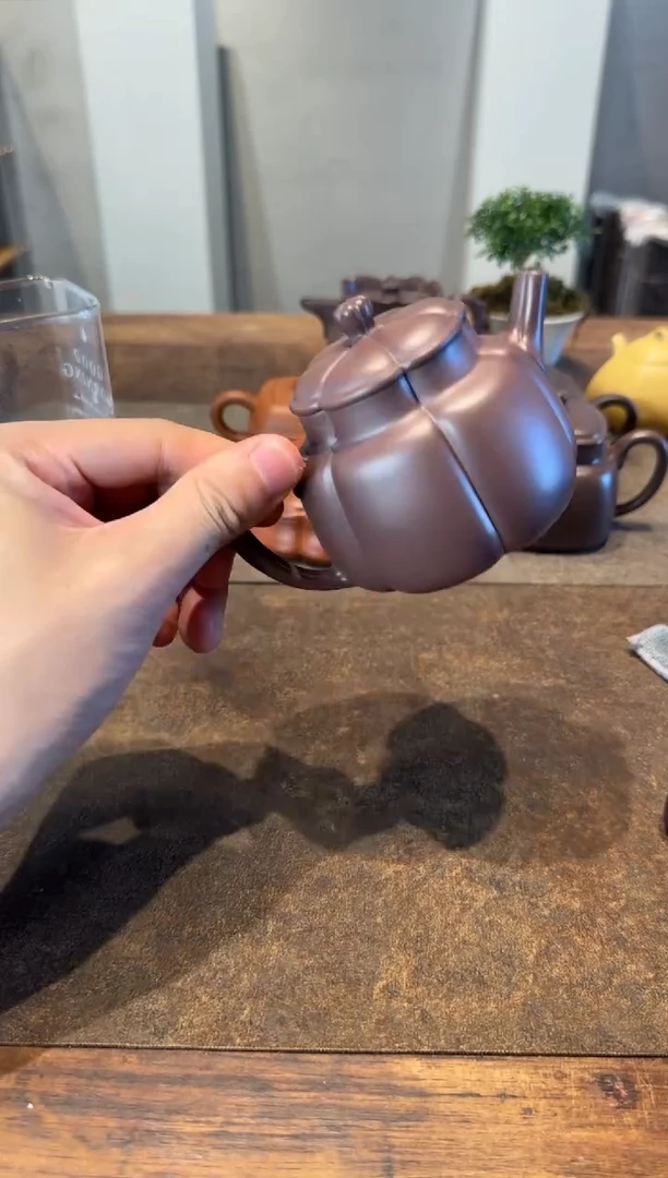 茶壶紫砂我*欢繁花 天青