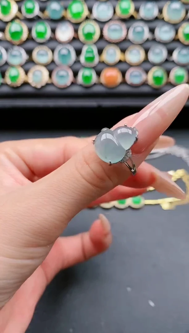 【闪购商品】翡翠戒指银S925镶嵌111111